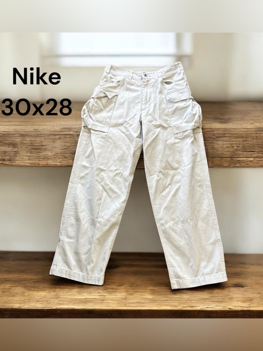 🌸Nike Men's Off-White Cargo Pants